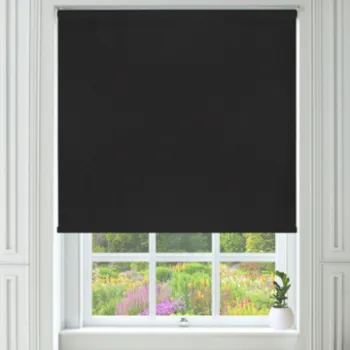OUBO Blackout Roller Blind 60 x 170 cm Gray Shade Opaque Thermal Insulation Ajustable Easy Fix Without Drilling 