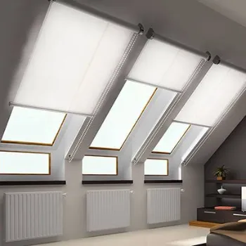 White Skylight Blinds