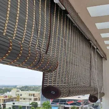 Outdoor Bamboo Rollup Blinds
