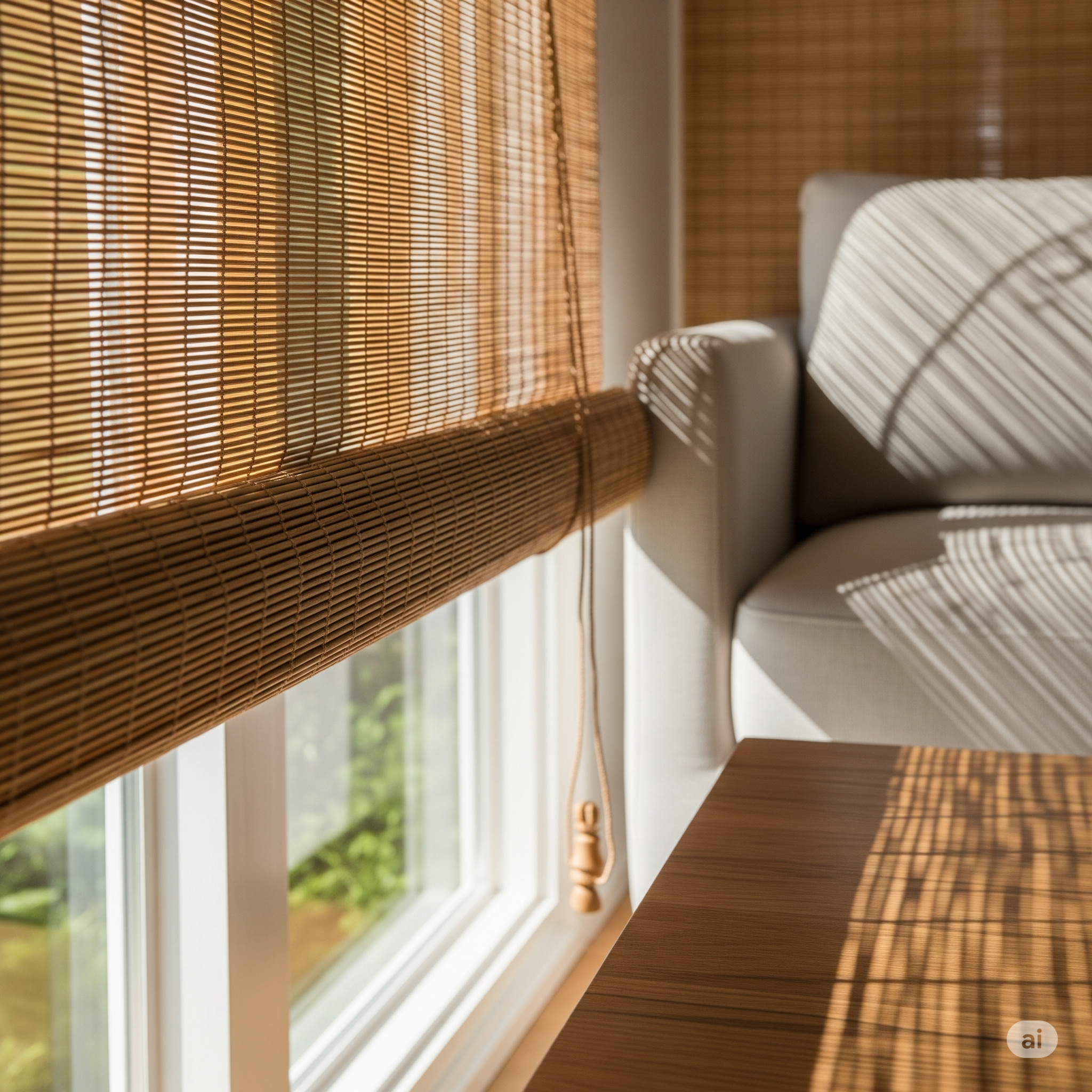 Motorized Bamboo Blinds smart home