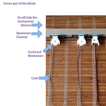 Outdoor Bamboo Blinds Natural Window, Bamboo Patio Shades With Cords