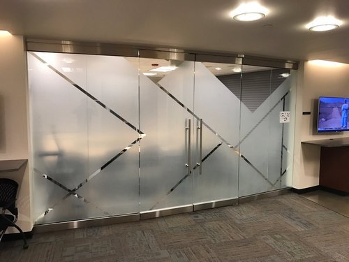 custom logo frosted film