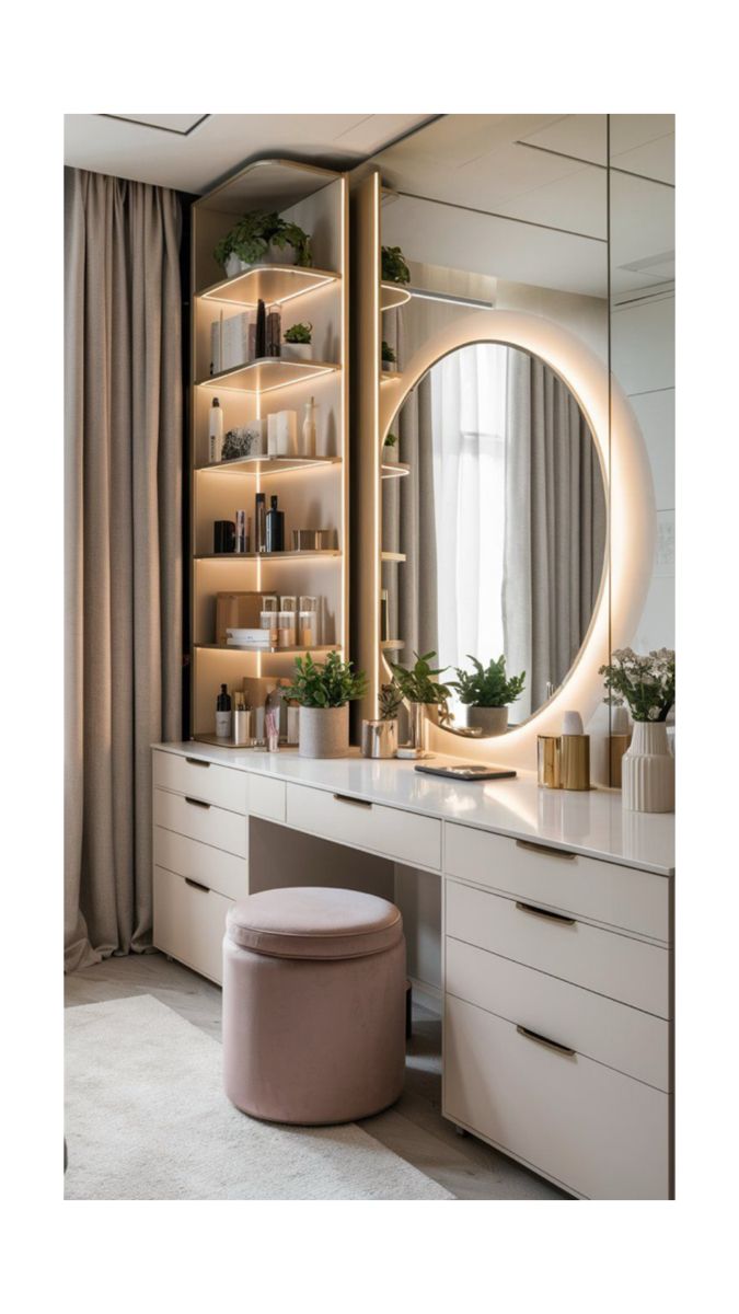 Luxury Dressing Room Interior by Artful Home Interiors