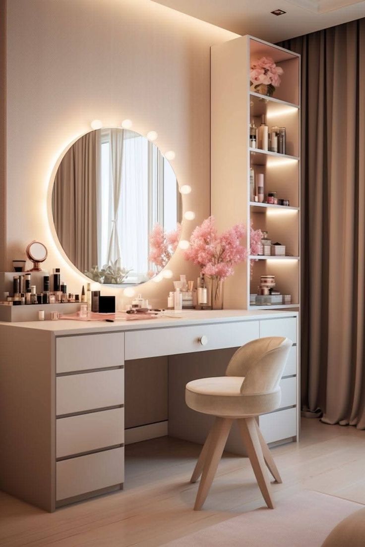 Dressing Room with Custom Seating