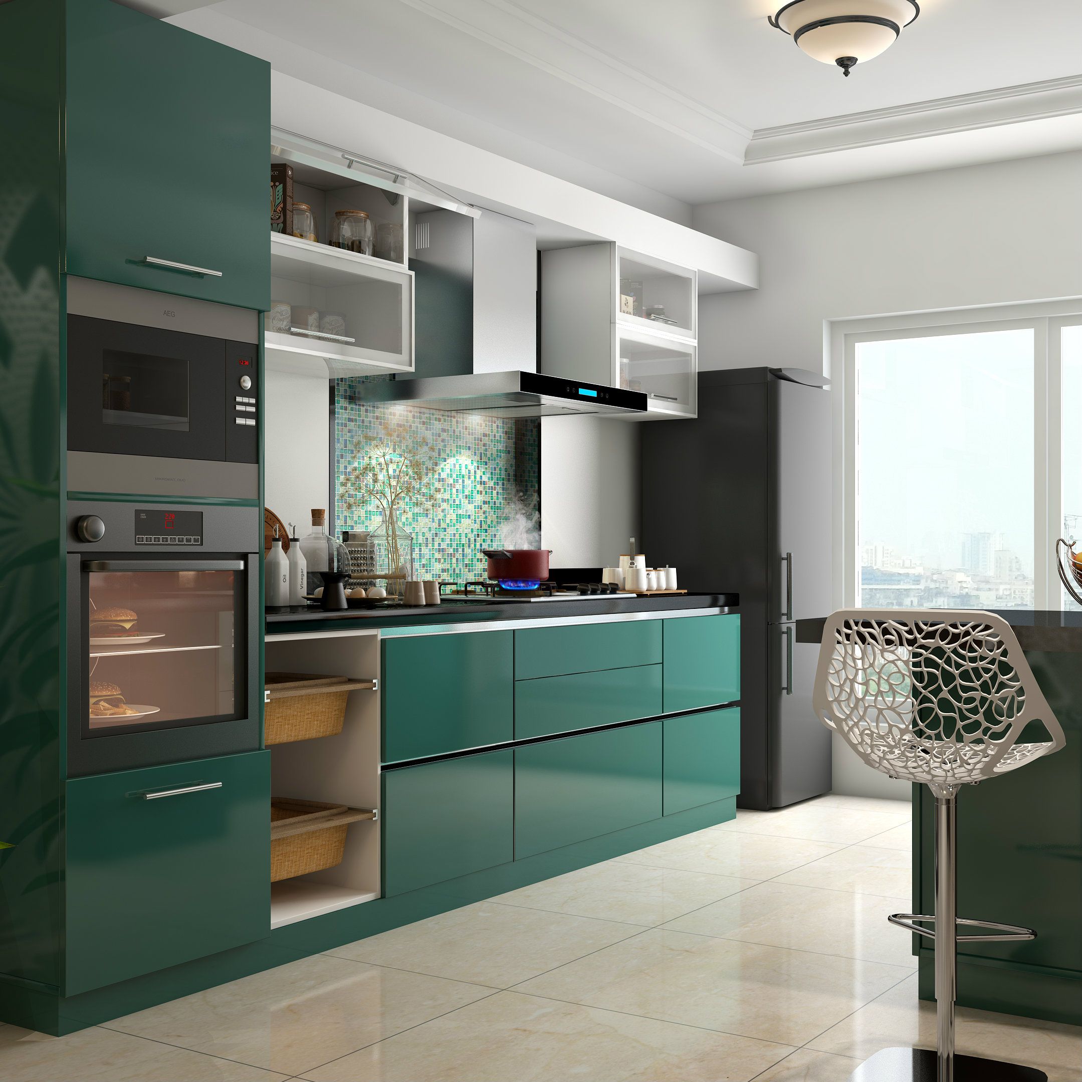Forest Green Kitchen
